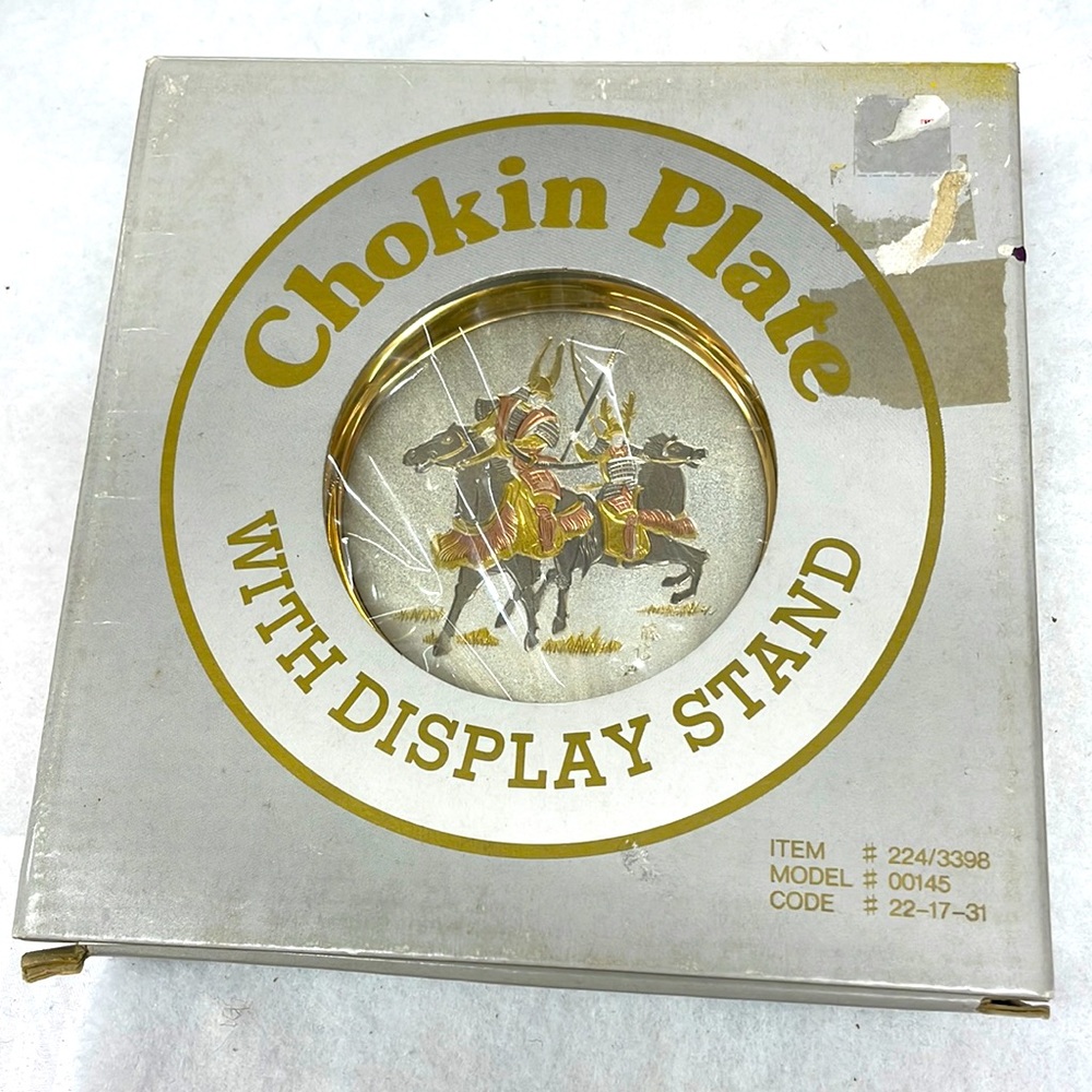 NEW!!! Vintage 24kt gold Japanese Chokin plate 6”